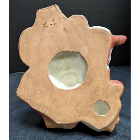 Cowboy Holding Calf Wall Hanging‎ Hand-Painted Ceramic - Picture 3 of 9